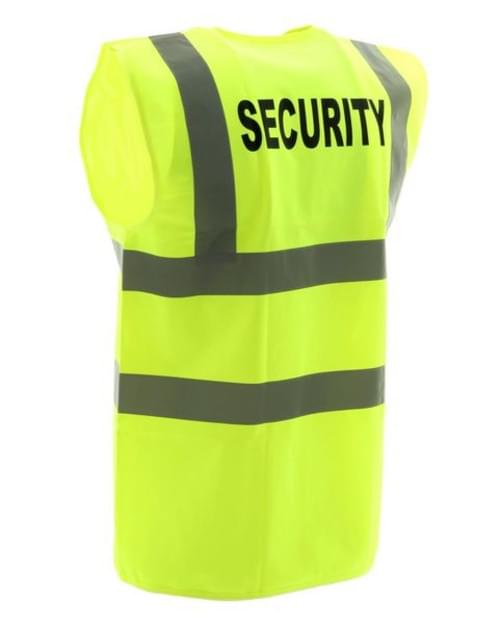 High Vis 2 Band Waistcoat - Yellow Security - Med