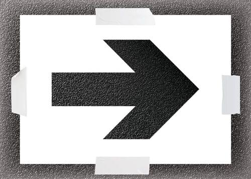600 x 800mm Arrow Stencil