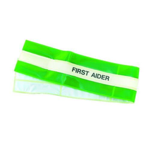 High Vis Armband - First Aider (Green only)