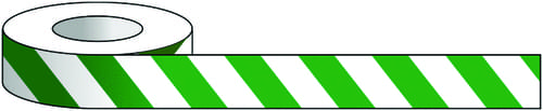 50mm x 33m Green & White Tape