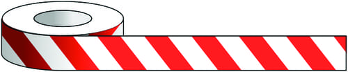 50mm x 33m Red & White Tape
