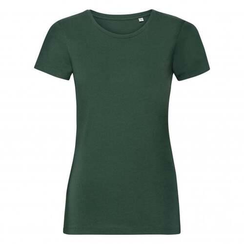 Women's Pure Organic Tee- Bottle Green, Medium
