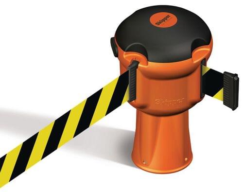 Skipper Retractable Barrier - Yellow and Black Tape
