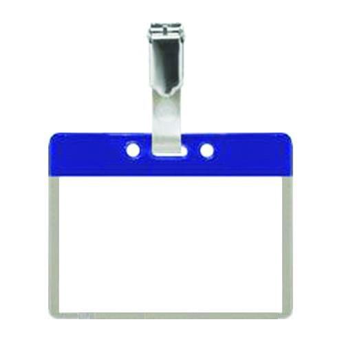 Pack of 25 Colour Coded Clip on Badges - Blue