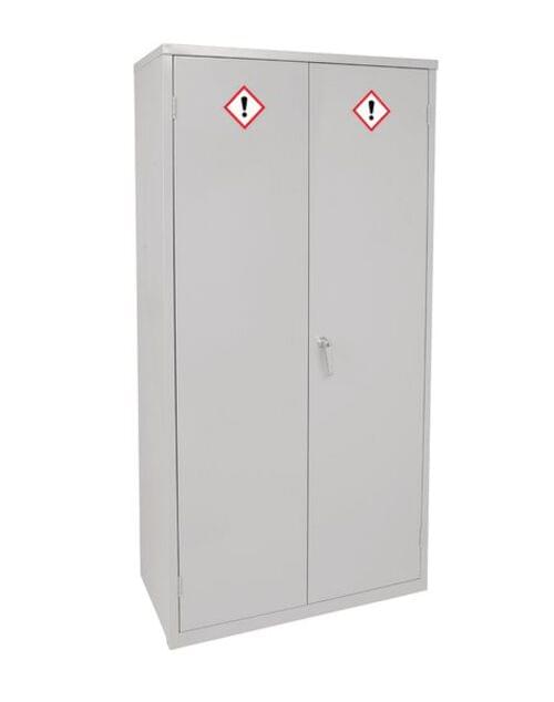 COSHH Cabinet - 1830 x 915 x 457mm (HxWxD) 3 doors, 2 shelves , Sump capacity 36L