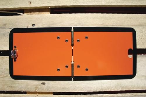 120x300mm Folding Hazchem Vehicle Plate