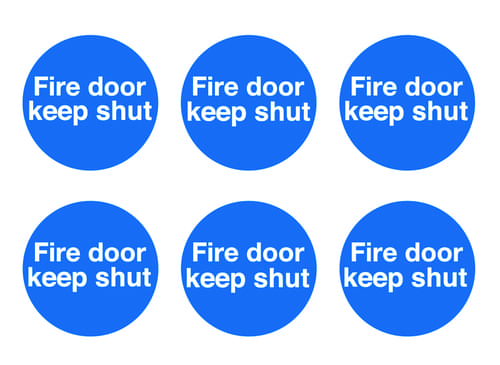 Fire Door Keep Shut - Pk of 30 Labels