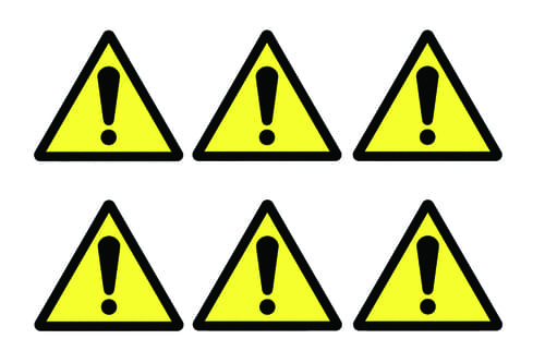 Hazard Symbols - Pk of 30 Labels