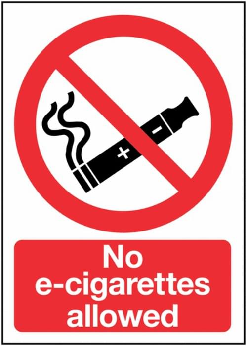 420x297mm No E-Cigarettes allowed - Rigid