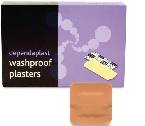Pink Washproof Square Plasters (Pk 100)