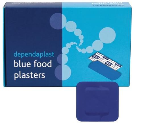 Blue Detectable Square Plasters (Pk of 100)