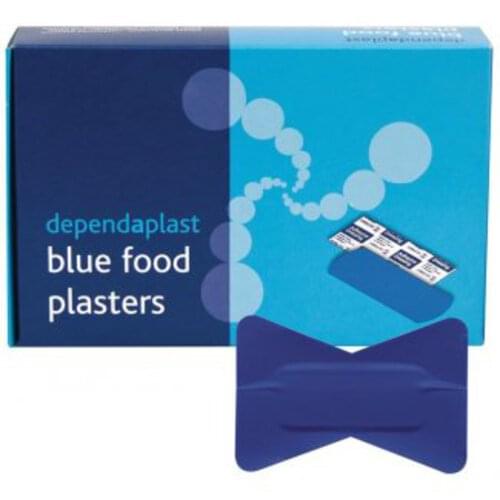 Blue Detectable Fingertip Plasters (Pk of 50)