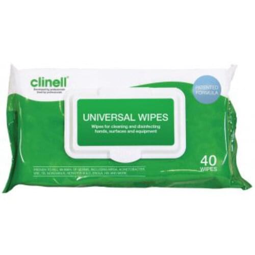 Clinell Universal Wipes (Pk of 40 Wipes)
