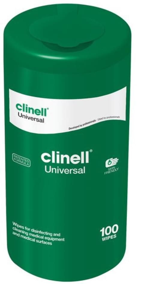 Clinell Universal Wipes (Tub of 100 Wipes)