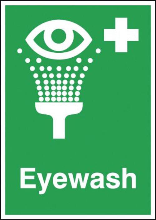 297x210mm Eyewash - Rigid