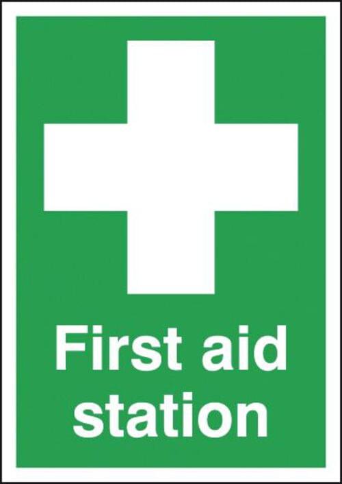 420x297mm First Aid Station - Rigid