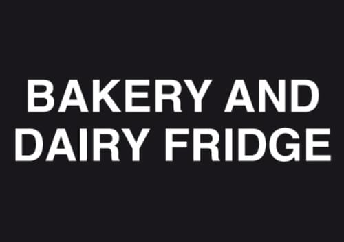 148x210mm Bakery and Dairy Fridge - Rigid