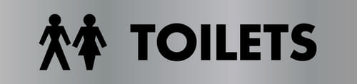 45x190mm Toilets Door Sign