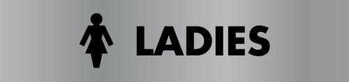 45x190mm Ladies Door Sign