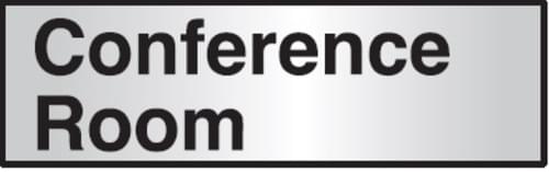 76x203mm Conference Room Architectural Door Sign Centre Aligned