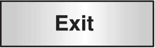 76x203mm Exit Architectural Door Sign Centre Aligned