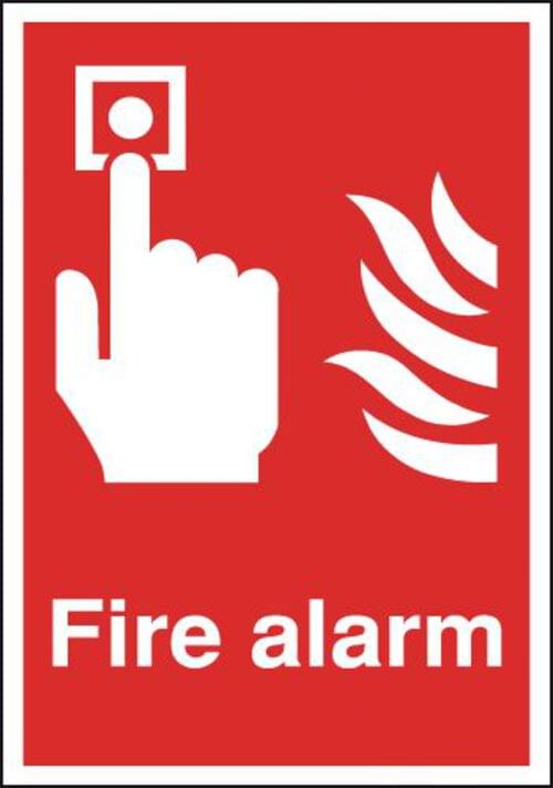 297x210mm Fire Alarm - Rigid