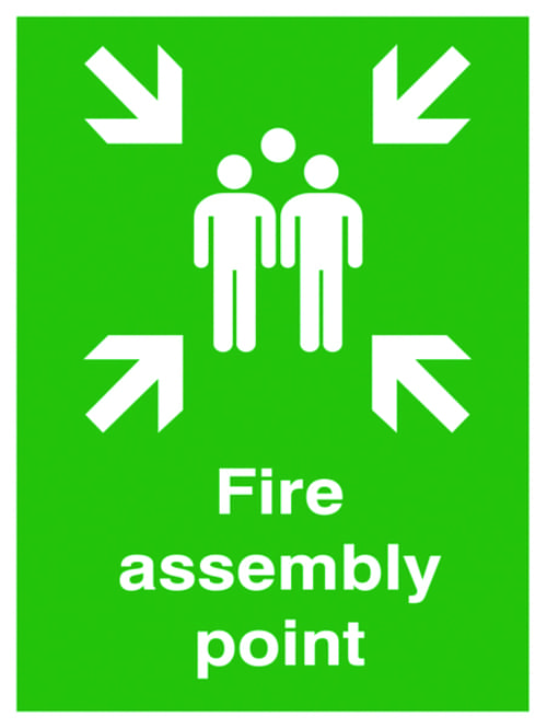 400x300mm Fire assembly point Outdoor Sign