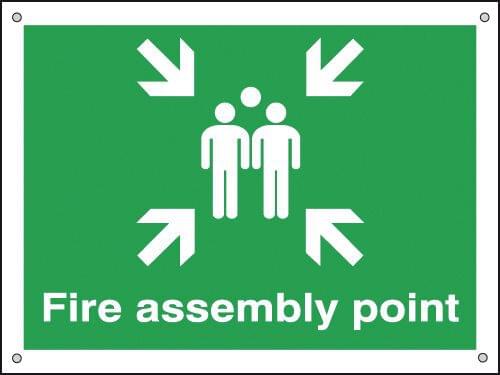 450x600mm Fire Assembly Point - Aluminium