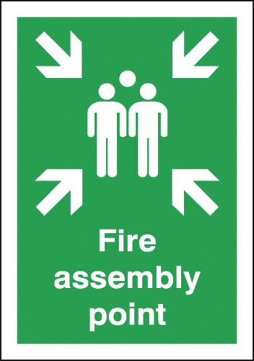 594x420mm Fire Assembly Point - Polycarbonate
