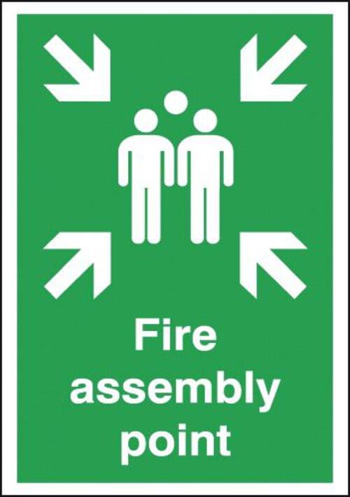 594x420mm Fire Assembly Point - Rigid