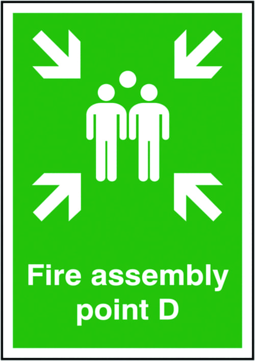 594x420mm Fire Assembly Point D - Rigid