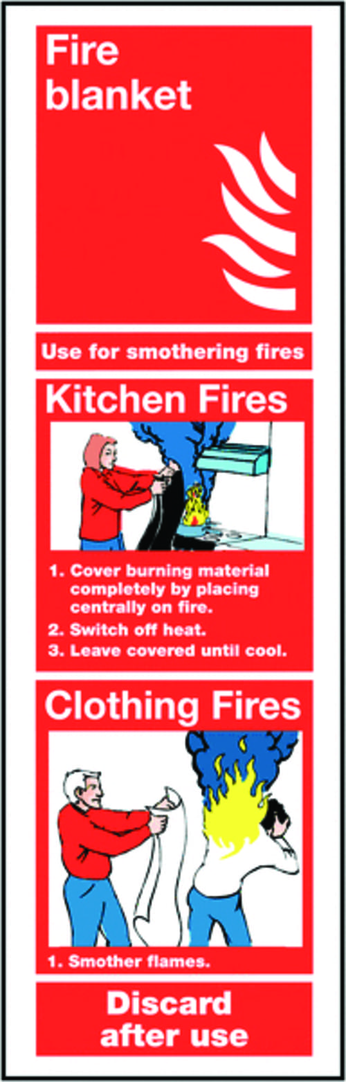 300x100mm Fire Blanket - Rigid