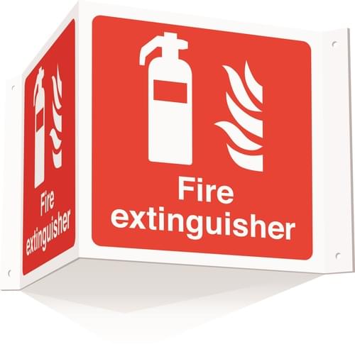 200x400mm Fire extinguisher Projecting 3D Sign