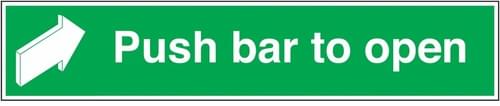 50x250mm Push Bar To Open - Rigid