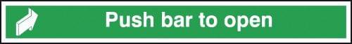 75x600mm Push Bar To Open - Rigid