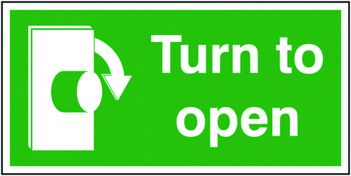 50x100mm Turn To Open Clockwise - Rigid