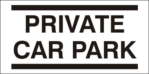 300x600mm Private Car Park - Rigid