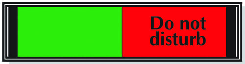 50x200mm Do not disturb slider sign