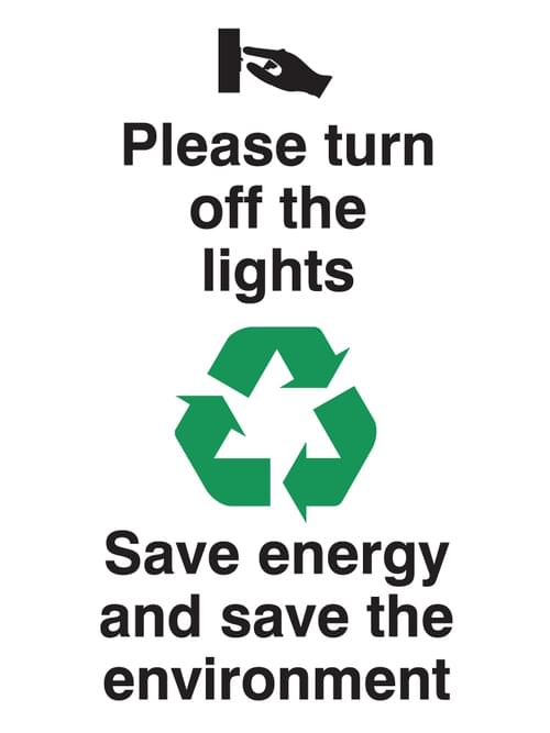 100x75mm Please turn off the lights Rigid