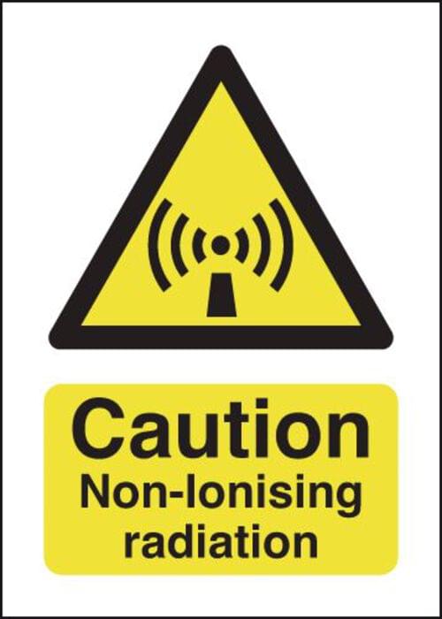 210x148mm Caution Non-ionising Radiation - Rigid