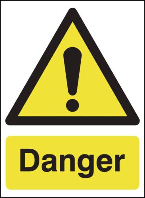 297x210mm Danger - Rigid