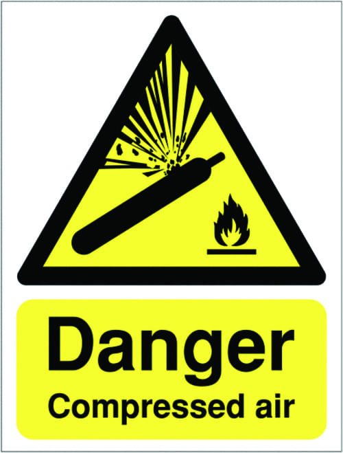 420x297mm Danger Compressed Air - Rigid