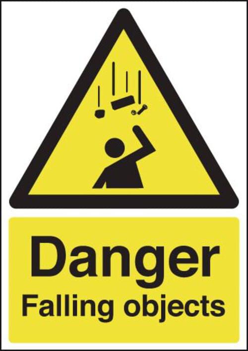 420x297mm Danger Falling Objects - Rigid