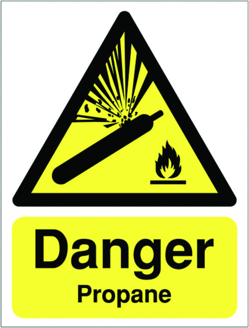 420x297mm Danger Propane - Rigid