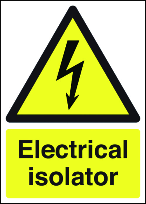 297x210mm Electrical Isolator - Rigid