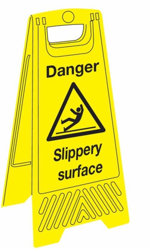 680x300mm Danger Slippery surface Floor Stand