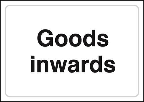 A3 Goods Inwards (Landscape) - Rigid
