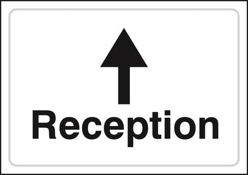 A3 Reception Ahead (Landscape) - Rigid