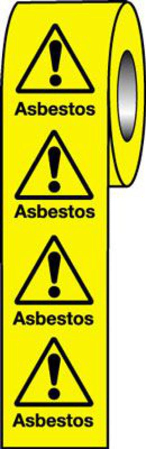 Roll of 250 - 50x50mm Asbestos