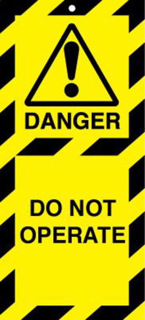 50x110mm Do not operate Lockout tags